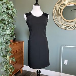 Black Bodycon Cocktail Dress with Mesh Detailing